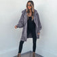 Teddy Fleece Hooded Cardigan
