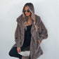Teddy Fleece Hooded Cardigan