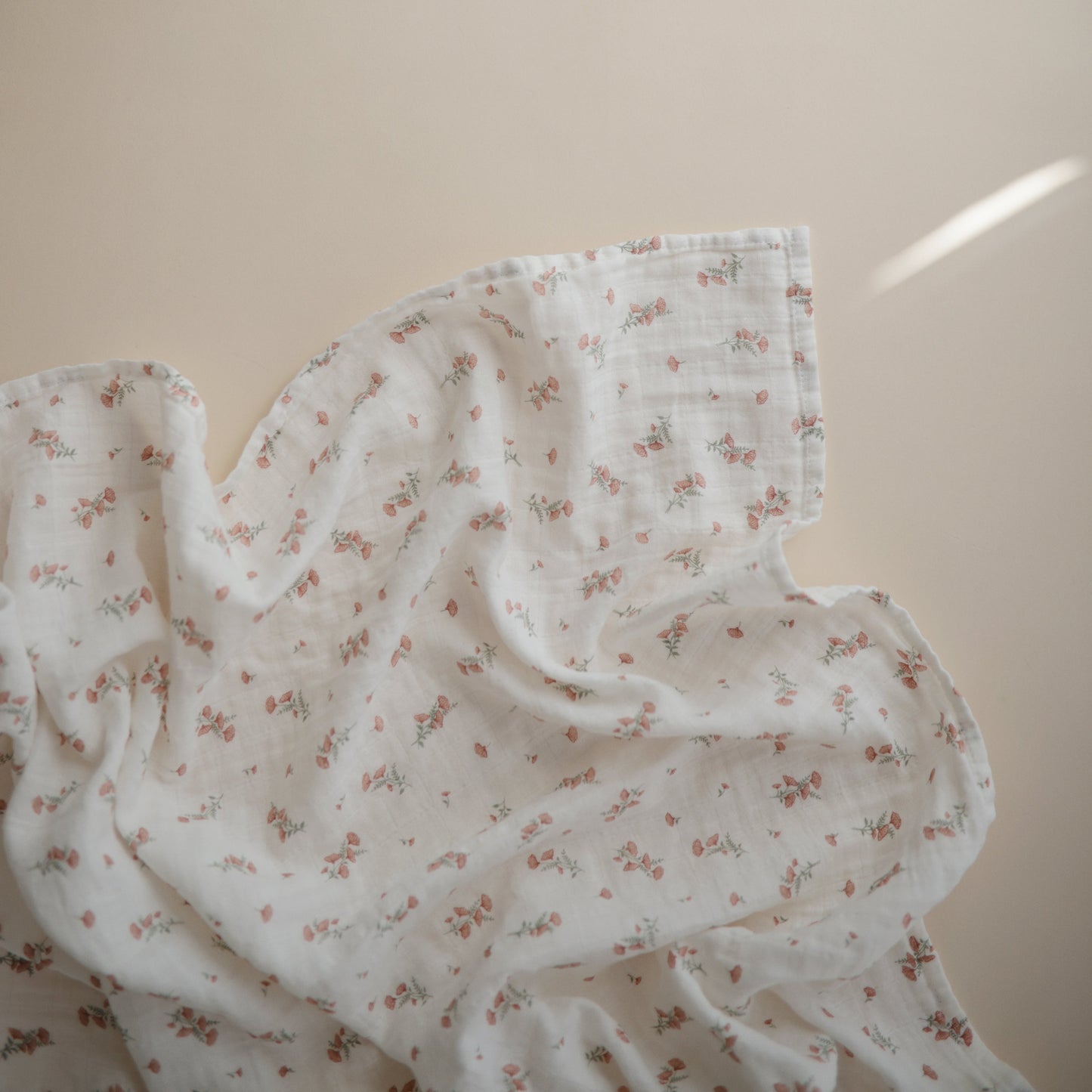 Organic Cotton Muslin Swaddle Blanket- Multiple Color Options