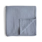 Organic Cotton Muslin Swaddle Blanket- Multiple Color Options