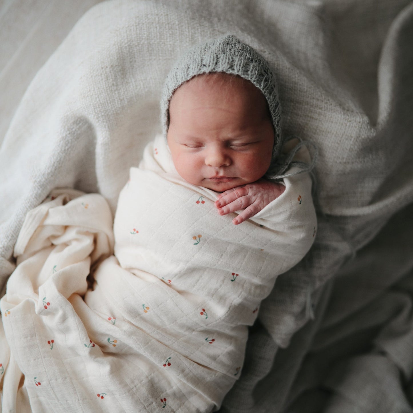 Organic Cotton Muslin Swaddle Blanket- Multiple Color Options
