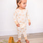 Two-Piece Pajama Set - Blush Daisy