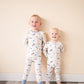 Two-Piece Pajama Set - Vintage Airplane