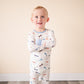 Two-Piece Pajama Set - Vintage Airplane