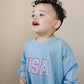 USA Star Bamboo Sweatshirt Romper