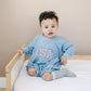 USA Star Bamboo Sweatshirt Romper