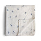 Organic Cotton Muslin Swaddle Blanket- Multiple Color Options