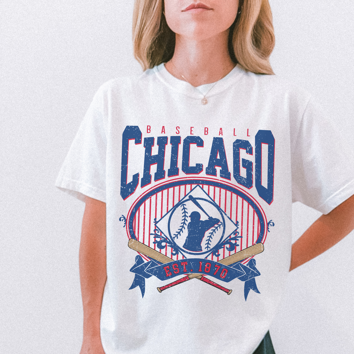 Chicago Baseball Vintage Inspired Graphic- 3 colors