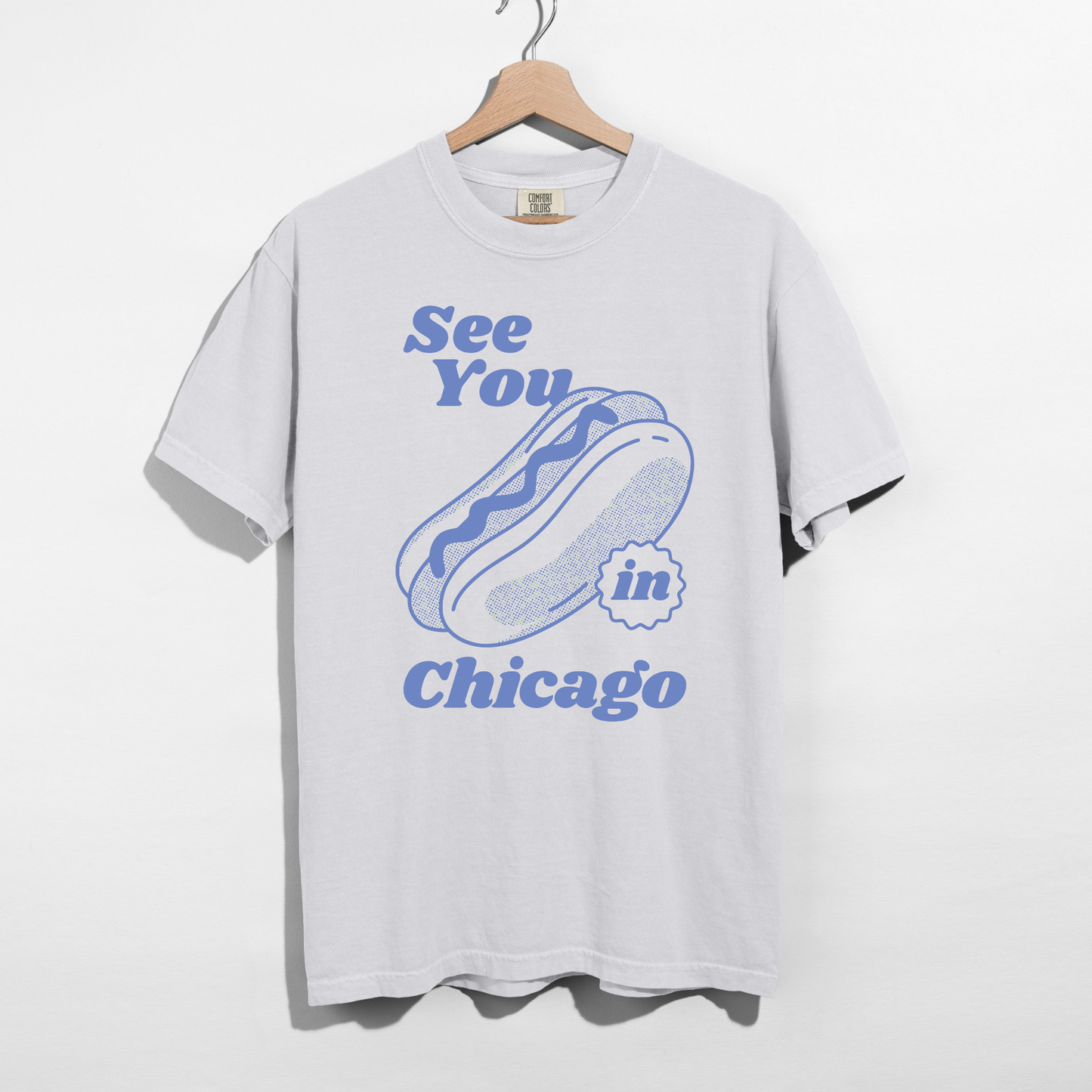 See You in Chicago Hot Dog Graphic Tee