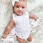 White Chiffon Knot Bow Headband