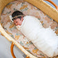 Pom Swaddle Blanket - White
