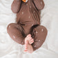 Zipper Romper - Brown Lightning