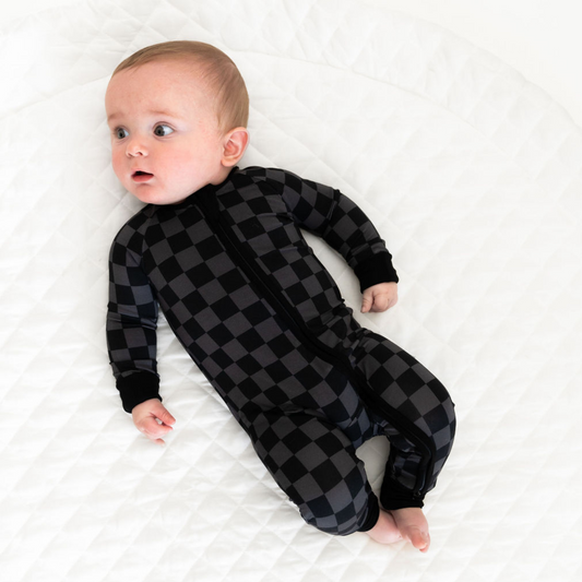 Black & Gray Checkered Convertible Zippy