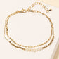 Grit & Gold Layered Bracelet
