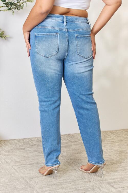 RISEN Addison Mid Rise Skinny Jeans