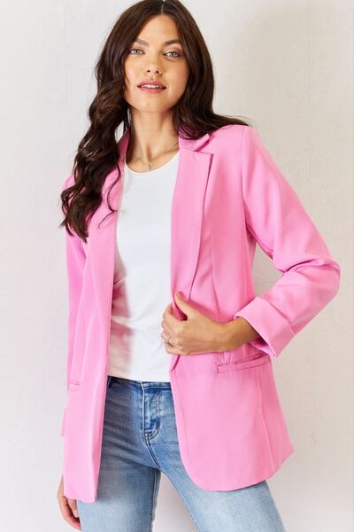 Working overtime Blazer- Candy Pink