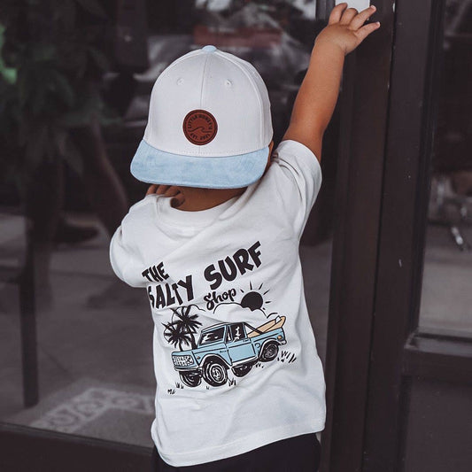 Salty Surf Shop graphic tee