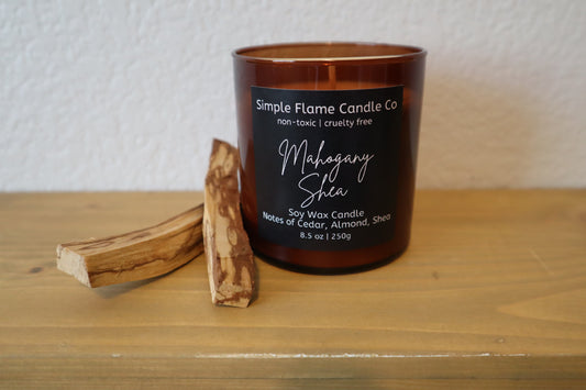 Simple Flame Candle Company- Mahogany Shea