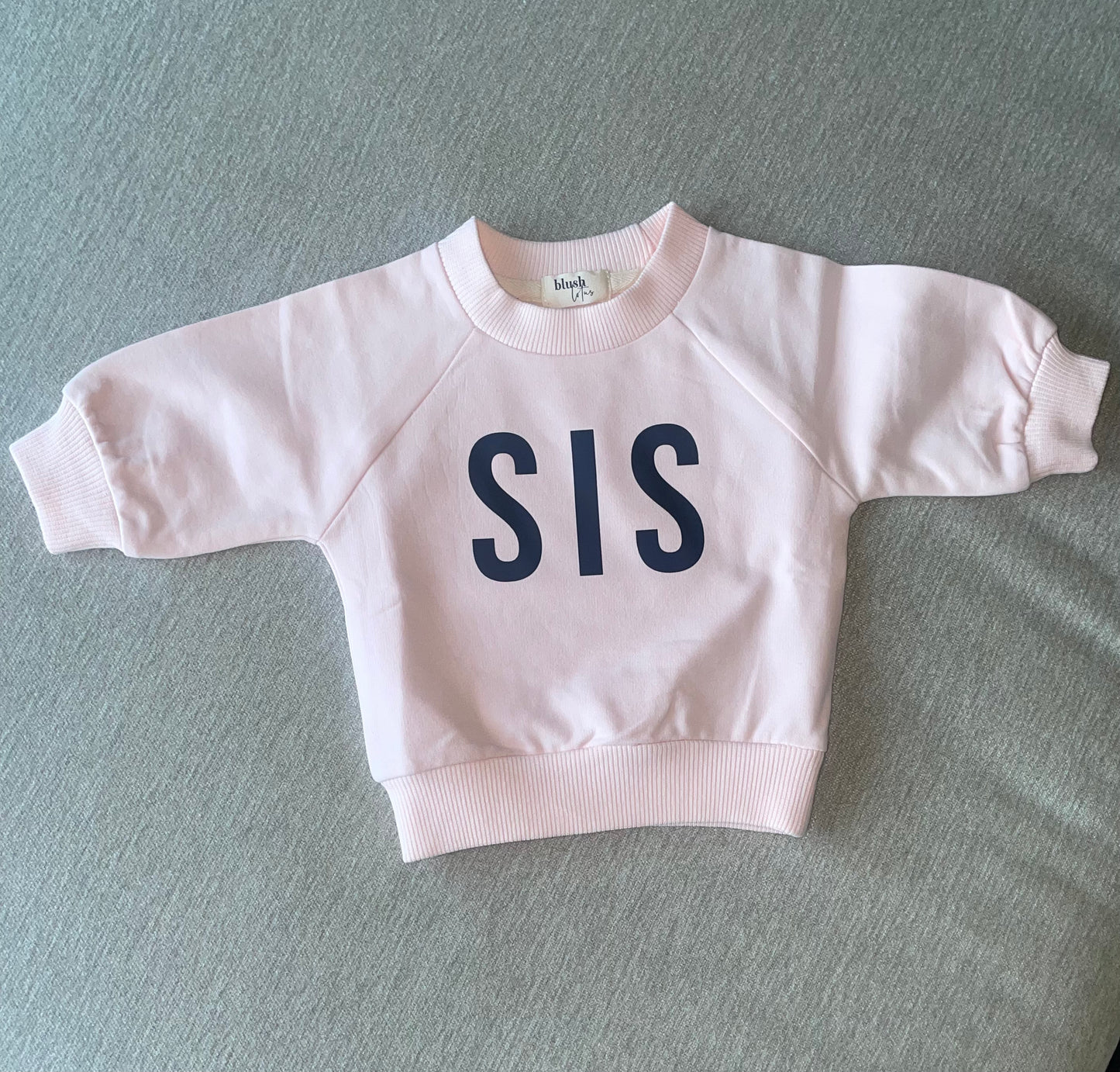 "SIS" Organic Crewneck (Size 0-3 Months)