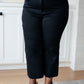 Judy Blue Lizzy High Rise Control Top Wide Leg Crop Jeans-Black