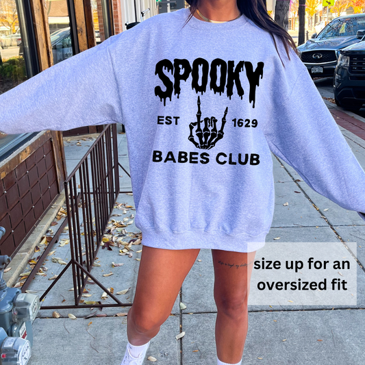 Spooky Babes Club Crewneck Sweatshirt