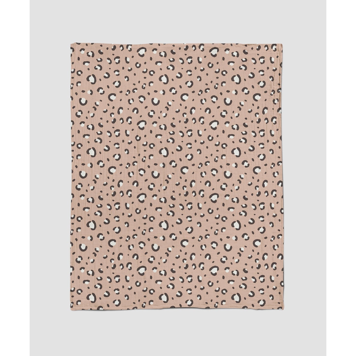 Blushing Leopard Muslin Blanket (Plus size)
