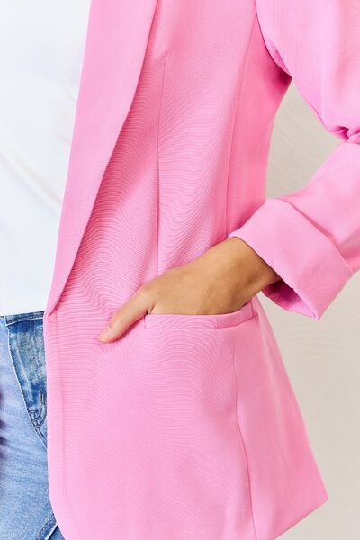Working overtime Blazer- Candy Pink